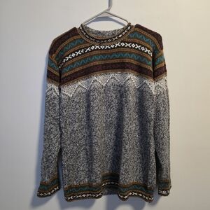 Men's Multicolor Patterned Sweater
